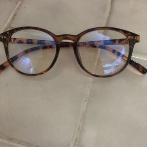 Blue light blocking eyewear.